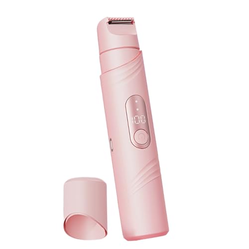 Maquinilla de Afeitar Eléctrica para Mujer | Depiladora 2 en 1 para Axilas,Pantalla Digital LCD Recargable Impermeable Doble Cabeza para Piernas Brazos Axilas Zona Bikini