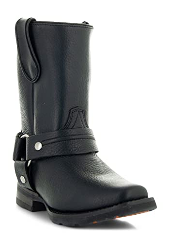 Soto Boots Kid's Square Toe Boots, Geniune Leather Kid's Cowboy Boots, Toddler Western Boots, K4005 (,)3