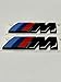 BMW M Emblem Schwarz Glanz Kotflügel Logo Seite M Paket 4,5x1,5 CM