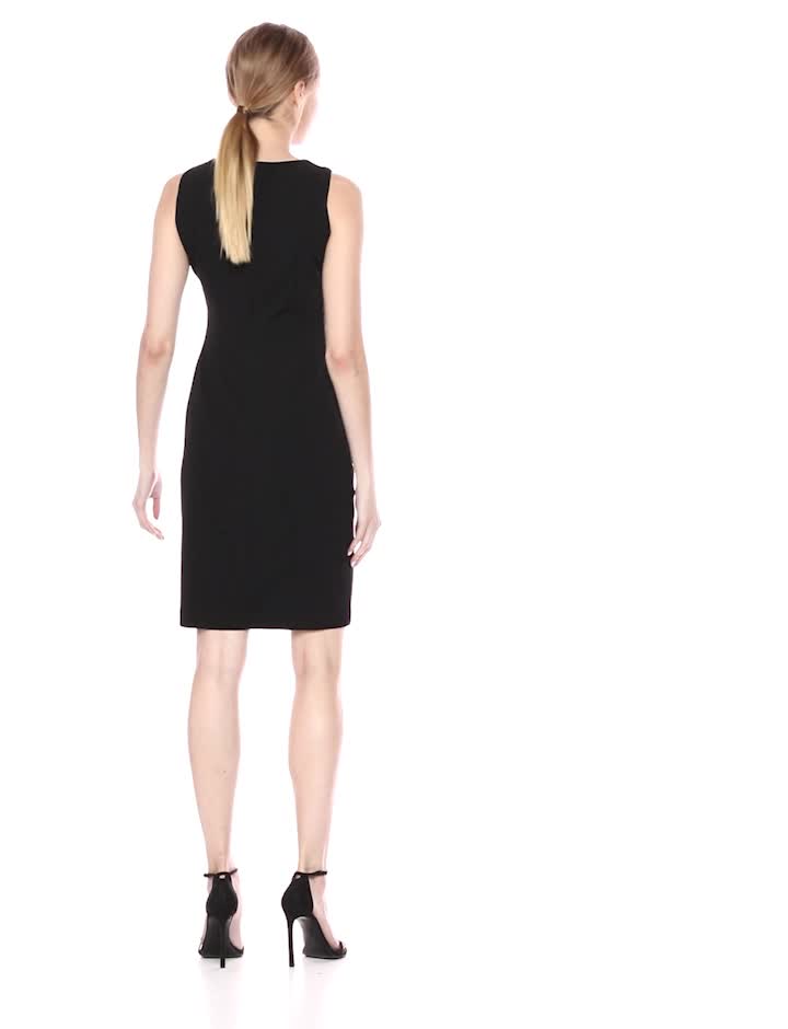 Introducir 46+ imagen calvin klein women's essential sleeveless sheath Thptnganamst.edu.vn