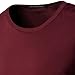 Men's Long Sleeve Crewneck Shirts Soft Stretch Cotton Athletic Tees Lightweight Fashion Casual Pullover Top (3X-Large,Wine Red)