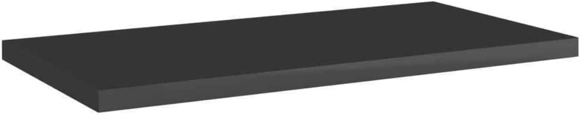 Bookshelf Boards 8pcs High Gloss Black 15.7" X7.9" X0.6" Engineered Wood 805151