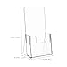 Angoily 2pcs Multi-functional Acrylic Display Stands Brochure Magazine Holders Conference Booth Display Office Storage Shelves Sturdy Easy to Install