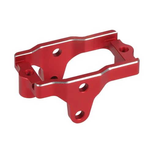 for TRX4M for Bronco for Defender 1/18 1 Pcs Aluminum Servo Mount 9739 RC Crawler Car Upgrade Parts Upgrade Accessories RC Car Accessories(Red)