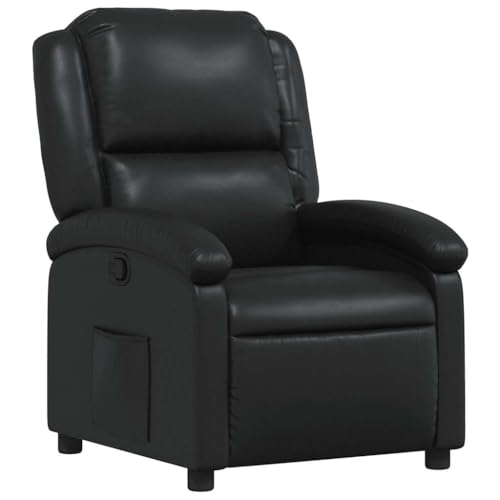 vidaXL Fauteuil inclinable en Similicuir Noir