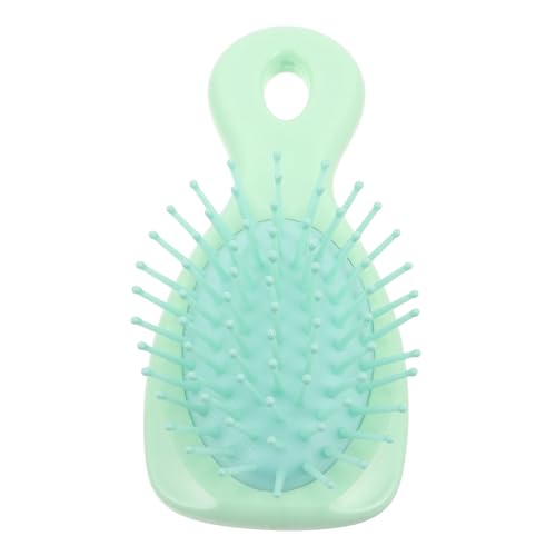 Kisangel Cepillo de Masaje Mini Acolchado para Niñas Ligero y Portátil Peine Desenredante para Cabello Colores Macaron Vibrantes