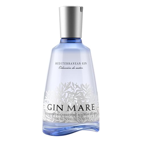 Gin Mare - Ginebra Premium Mediterránea con Botánicos Naturales, 700 ml