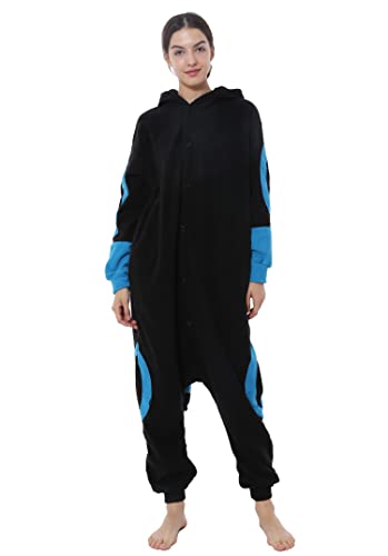 RANSUU Kostüm Onesie Erwachsene Einteiler Jumpsuit Tier Kostuem Damen Herren Pyjama Fasching Halloween Schlafanzug Cosplay Karneval HeiYB M