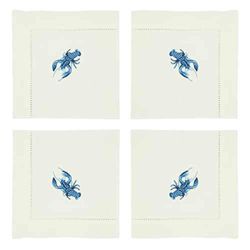 Servilletas de Tela Bordadas Lobster Azules 20x20 Pzas 4 miniatura 2