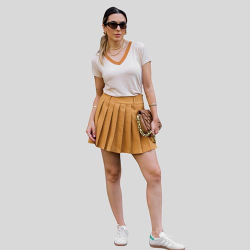 Camiseta Feminina Baby Look Basic Viscolycra, Manga Curta, Corte Reto (BR, Alfa, Único, Regular, BEG