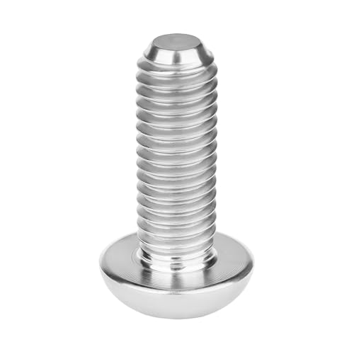 Image of Titanium Bolt M4x6 8 10 12 15 20mm Hex Head Screws for Bicycle Pack of 4 (Silver, M4x12mm)