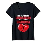 Photo Gallery donna chiama me grandma cheerleader cheer womens cheerleading maglietta con collo a v Photo Gallery donna chiama me grandma cheerleader cheer womens cheerleading maglietta con collo a v
