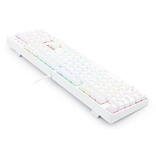 Teclado Redragon SURARA Pro RGB Branco (Switch Óptico Vermelho) K582W-RGB-PRO (PT-RED)