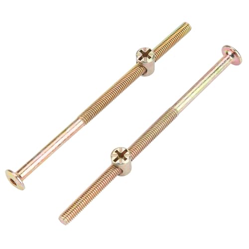 10 Pz Carbonio di Vis Lit, Vis 110Mm Acciaio Zincato Vite a Testa Piatta Esagonale Dado Testa a Martello (6 * 110mm 10 pz)