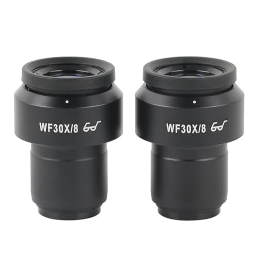 顕微鏡キット 2 個 WF5X WF10X WF15X WF20X WF30X 広視野接眼レンズ双眼三眼ステレオインストール 30 ミリメートル 顕微鏡レンズアダプター(WF30X-8MM)