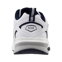 New Balance Men's 608 V5 Casual Comfort Cross Trainer, White/Navy, 7.5 X-Wide — image 7