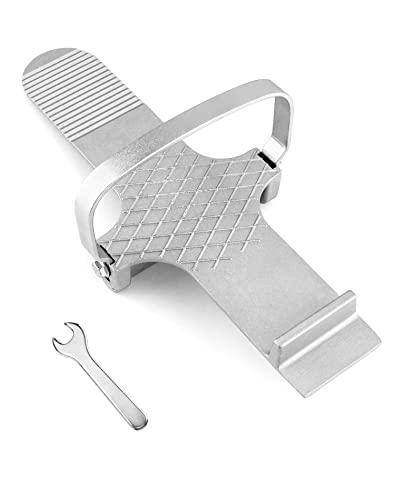 Qwork Foot Panel Lifter, Aluminum Alloy Door Lifter Tool, For Drywall Install, Hinge Installation, Plywood Lifting Tool For Sheetrock, Glass, Ceramic Tile, Silver #TOP6