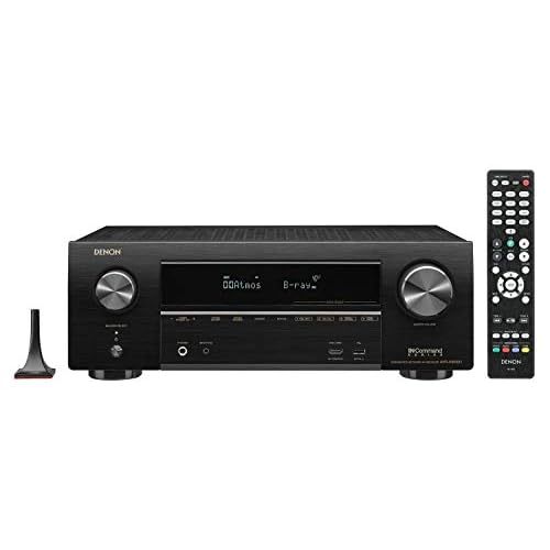 Denon AVR-X1600H 7.2-Kanal AV-Receiver, Hifi Verstärker, Alexa Kompatibel, 6 HDMI Eingänge, Bluetooth und WLAN, Musikstreaming, Dolby Atmos, AirPlay 2, HEOS Multiroom