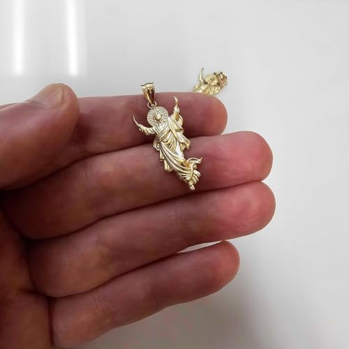 LA BLINGZ 10K Yellow Gold Resurrection of Jesus Christ Pendant Necklace (Pendant (no chain))3