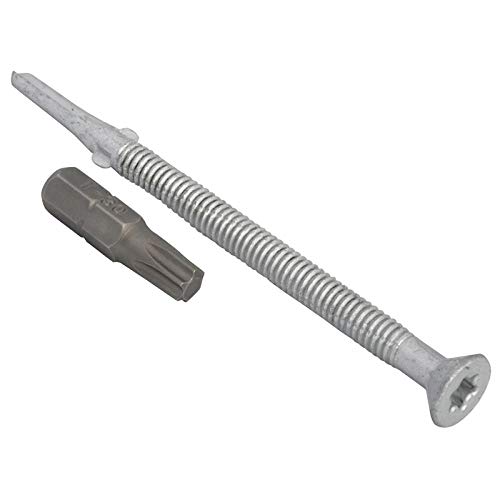 TechFast Heavy Duty Timber to Steel Roofing Screws | 5.5 x 85mm | Elementech | Bag 50