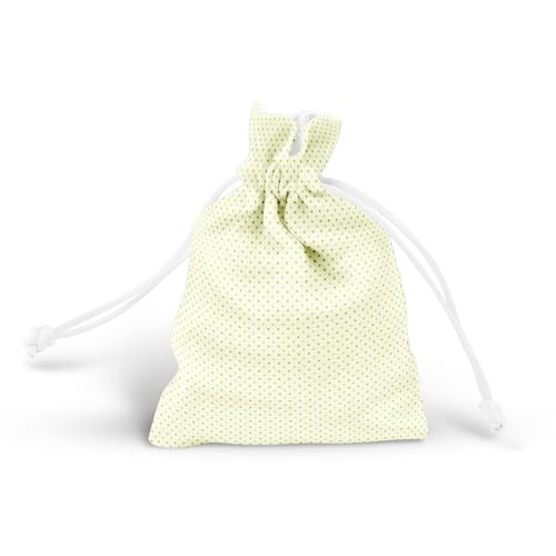Image of ArtzFolio Green Polka Dots | Pouch Wrist Potli Bag | Bag for Weddings & Casual Parties