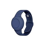 Aircawin for Airtag Bracelet for Kids Waterproof,Hidden for Airtag Wristband Kids,Anti-Lost Silicone for Airtag Holder Case Toddler,for Airtag Case Cover Accessories Watch Band GPS Tracker Child-Blue