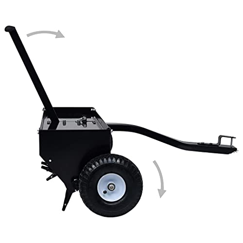 Aireador de césped Runheo de 102 cm con pasadores galvanizados y chasis de acero de alta durabilidad 4