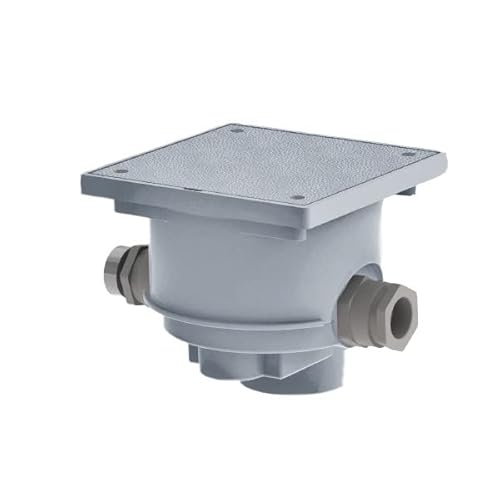 Weltico - Boite de Connexion ø 50 mm a Coller Gris pour Spot Piscine Cover