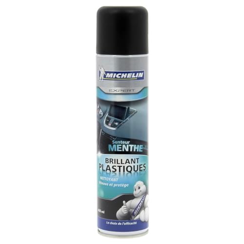 MICHELIN Expert 009478 Nettoyant Brillant Plastiques Voiture, Renove et Protège, Menthe, 400 ML