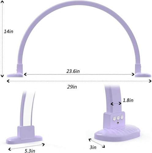 Lampe de bureau pour manucure et technicienne des cils à lumière LED - 7