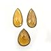 Natural Champagne Quartz Pear Checker Cut Gemstone 3 Pcs 14 * 28-16 * 22 MM 15 CT