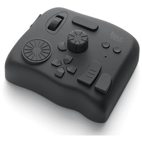 TourBox Elite, Bluetooth Controller for Video Photo Editing Color Grading, Davinci Resolve Speed Editor, MacOS/Windows, Lightroom Photoshop Premiere Final Cut Pro Programmable Keyboard Cover