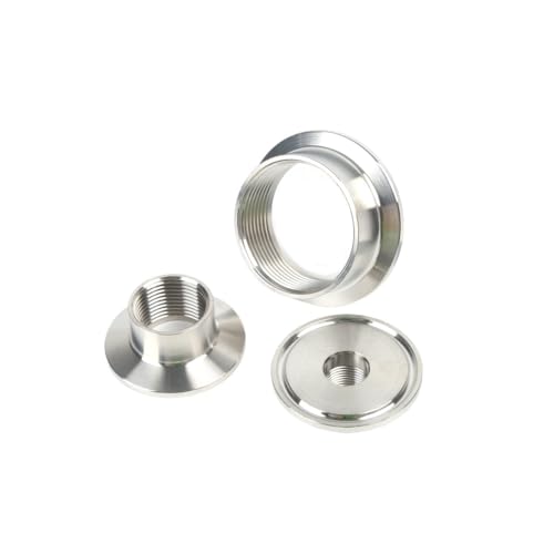 Conector rosca interna DN25 SS304 con abrazadera rapida para tuberias 4
