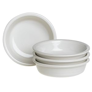 Fiesta White 851 19-Ounce Medium Bowls, Set of 4