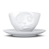Spülmaschinenfest Fiftyeight T014401 Kaffee-Tasse Och Bitte Hartporzellan 200 ml, weiß