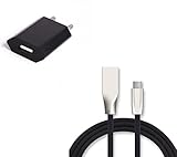 Non applicable Pack Chargeur Type C pour HTC Desire 21 Pro (Cable Fast Charge + Prise Secteur Couleur USB) Android (Noir)