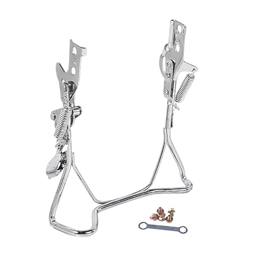 STARTIST 電動自転車用ドロップスタンド、センターキックスタンド、ヴィンテージデザインアイアンアクセサリー、パーキングラック、大人用ダブルレッグ, ダブルホール, 16inch