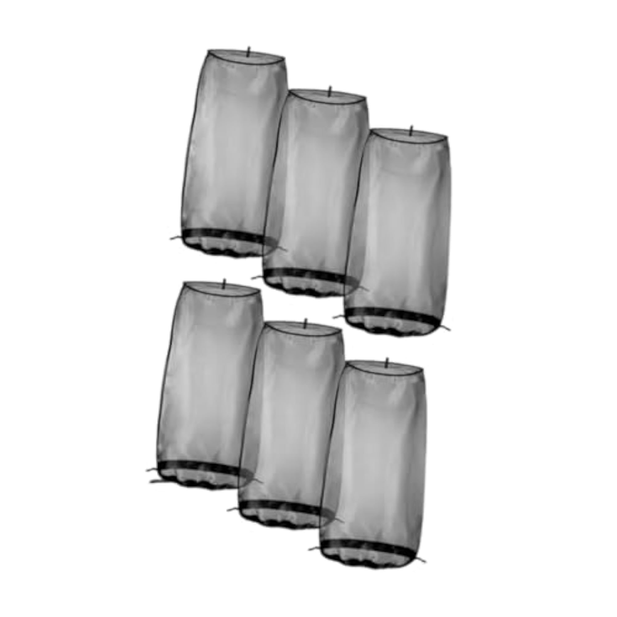 6Pcs Wig Storage Bag Portable with Drawstring