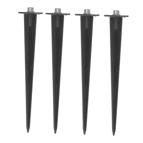 SOIMISS 4 piezas Postes de Inserción de Aluminio Fundido para Luces Exteriores Accesorios para Luces Solares de Jardín Fáciles de Instalar y Resistentes