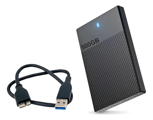 HD Externo 500GB Conexão USB 3.0 Portátil 2.5 Polegadas Slim Compatível com PS4, Xbox One, PC e Notebook Sistema Windows, MacOS e Linux