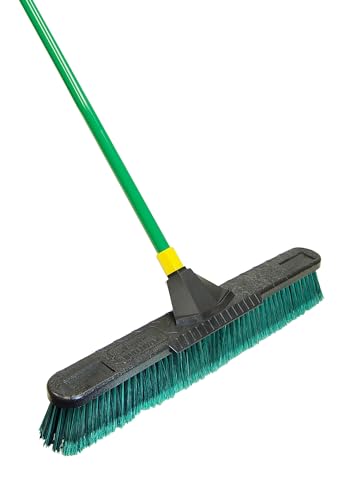 Image of Quickie Bulldozer 24-Inch Multi-Surface Push Broom with Scraper