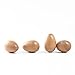Wood Eggs Shakers, Musfunny 4pcs Wooden Egg Maracas Shakers Hand Percussion Instrument for Musical Education Party Classroom Prizes (Natural Wood)