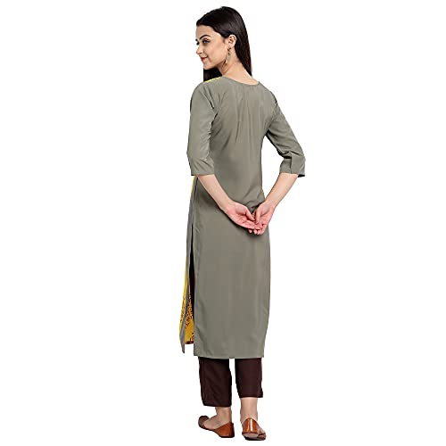 Image of Women's Crepe Straight Kurta