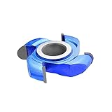 CO-CUTTNER Shaper Cutters Carbide Tipped with 4-Wing Convex Semi-Round, Customizable Radius from 1/8" to 1" with Bore 3/4" 1" & 1-1/4" Heavy-Duty Woodworking
