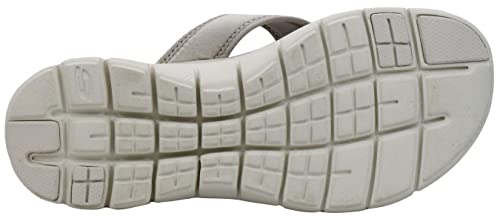 Skechers Women's Flex Appeal 2.0 - Start Up Sport Sandal Natural 8