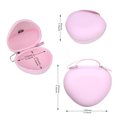Aproca Kids Headphones Case Compatible with iClever BTH12 / HS19 / BTH26 Kids Bluetooth Headphones, Storage Hard Bag -Cloud Pink (Case Only) by Aproca - Image 5