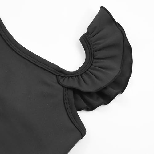 ZukoCert Girls Training Bra Cute Ruffle Sports Bra for Kids, Athletic Dance Tops, Yoga Crop Tops, Tank Top(Age 4-10Y)3