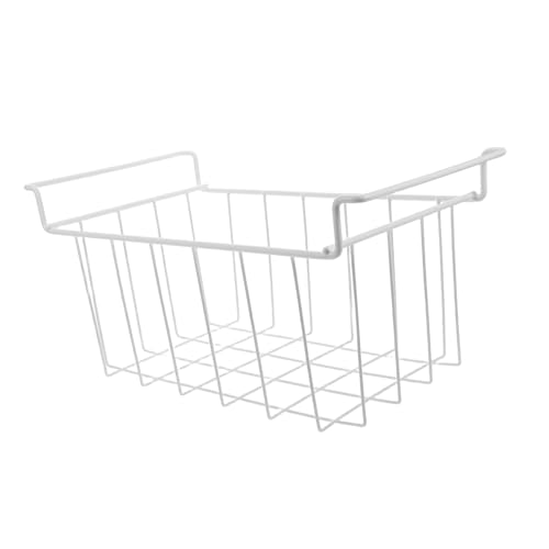 CONGARTENO Cesta Metálica para Congelador con Diseño Colgante Organizador de Almacenamiento para Arcón Frigorífico Cesta Alambre Resistente Fácil y Limpieza