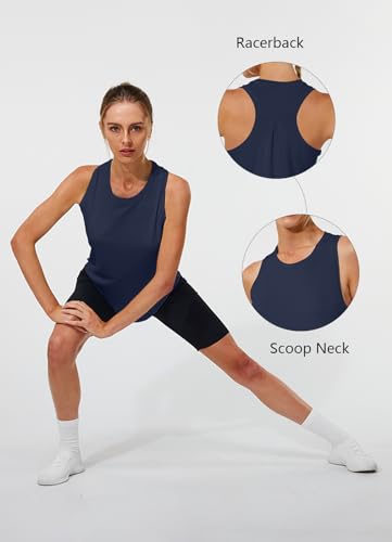 Workout Tank Tops for Women Racerback Tops Sleeveless Running Shirts Loose Fit Athletic Gym Quick Dry Exercise4