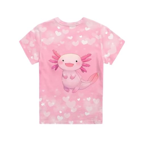 Image of Xhuibop Kids Tshirts Girls Boys 3-16 Years Summer Clothes for Teens Loose Fitting Tops